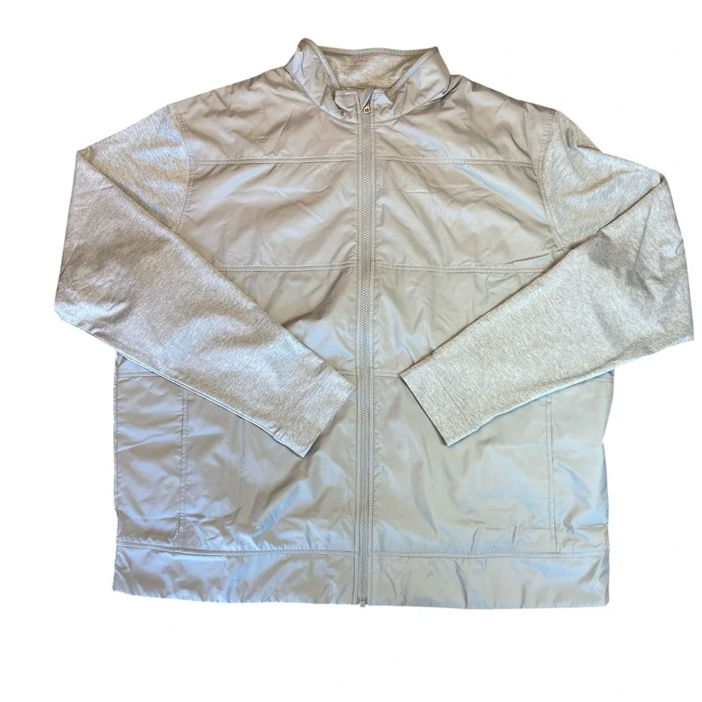 Cutter & Buck (NBC Sports), Men XXL Gray DryTec Zip‎ Up Jacket Golf New
